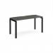 Adapt single desk 1400mm x 600mm - black frame, storm grey top E146-K-OG