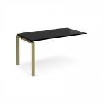 Adapt add on unit single 1400mm x 800mm - green frame, black top E148-AB-GN-BK