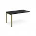 Adapt add on unit single 1400mm x 800mm - green frame, black top E148-AB-GN-BK