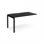 Adapt add on unit single 1400mm x 800mm - black frame, black top E148-AB-K-BK