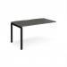 Adapt add on unit single 1400mm x 800mm - black frame, storm grey top E148-AB-K-OG