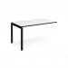 Adapt add on unit single 1400mm x 800mm - black frame, white top, black edge E148-AB-K-WK
