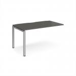 Adapt add on unit single 1400mm x 800mm - silver frame, storm grey top E148-AB-S-OG