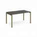 Adapt single desk 1400mm x 800mm - green frame, storm grey top E148-GN-OG