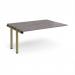 Adapt add on unit single 1600mm x 1200mm - green frame, grey oak top E1612-AB-GN-GO