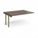 Adapt add on unit single 1600mm x 1200mm - green frame, walnut top E1612-AB-GN-W