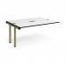 Adapt add on unit single 1600mm x 1200mm - green frame, white top, black edge E1612-AB-GN-WK