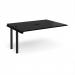 Adapt add on unit single 1600mm x 1200mm - black frame, black top E1612-AB-K-BK
