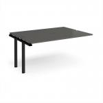 Adapt add on unit single 1600mm x 1200mm - black frame, storm grey top E1612-AB-K-OG