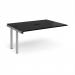 Adapt add on unit single 1600mm x 1200mm - silver frame, black top E1612-AB-S-BK
