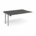 Adapt add on unit single 1600mm x 1200mm - silver frame, storm grey top E1612-AB-S-OG
