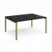 Adapt back to back desks 1600mm x 1200mm - green frame, black top E1612-GN-BK