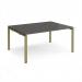 Adapt back to back desks 1600mm x 1200mm - green frame, storm grey top E1612-GN-OG