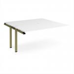 Adapt add on unit single 1600mm x 1600mm - green frame, white top E1616-AB-GN-WH