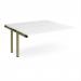 Adapt add on unit single 1600mm x 1600mm - green frame, white top E1616-AB-GN-WH