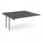 Adapt add on unit single 1600mm x 1600mm - silver frame, storm grey top E1616-AB-S-OG
