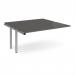 Adapt add on unit single 1600mm x 1600mm - silver frame, storm grey top E1616-AB-S-OG