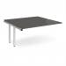 Adapt add on unit single 1600mm x 1600mm - white frame, storm grey top E1616-AB-WH-OG