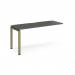 Adapt add on unit single 1600mm x 600mm - green frame, storm grey top E166-AB-GN-OG