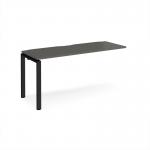 Adapt add on unit single 1600mm x 600mm - black frame, storm grey top E166-AB-K-OG