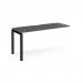 Adapt add on unit single 1600mm x 600mm - black frame, storm grey top E166-AB-K-OG