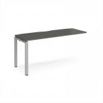 Adapt add on unit single 1600mm x 600mm - silver frame, storm grey top E166-AB-S-OG