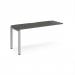 Adapt add on unit single 1600mm x 600mm - silver frame, storm grey top E166-AB-S-OG