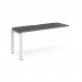 Adapt add on unit single 1600mm x 600mm - white frame, storm grey top E166-AB-WH-OG