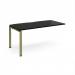 Adapt add on unit single 1600mm x 800mm - green frame, black top E168-AB-GN-BK