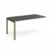 Adapt add on unit single 1600mm x 800mm - green frame, storm grey top E168-AB-GN-OG