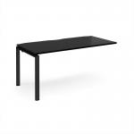 Adapt add on unit single 1600mm x 800mm - black frame, black top E168-AB-K-BK