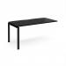 Adapt add on unit single 1600mm x 800mm - black frame, black top E168-AB-K-BK