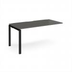 Adapt add on unit single 1600mm x 800mm - black frame, storm grey top E168-AB-K-OG