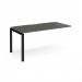Adapt add on unit single 1600mm x 800mm - black frame, storm grey top E168-AB-K-OG