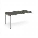 Adapt add on unit single 1600mm x 800mm - silver frame, storm grey top E168-AB-S-OG