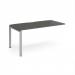 Adapt add on unit single 1600mm x 800mm - silver frame, storm grey top E168-AB-S-OG