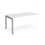 Adapt add on unit single 1600mm x 800mm - silver frame and white top