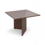 Arrow head leg square extension table 1000mm x 1000mm - walnut