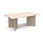 Arrow head leg rectangular boardroom table 1800mm x 1000mm - maple