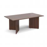 Arrow head leg rectangular boardroom table 1800mm x 1000mm - walnut EB18W