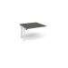 Adapt boardroom table add on unit 1200mm x 1200mm - white frame, onyx grey top EBT1212-AB-WH-OG