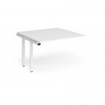 Adapt boardroom table add on unit 1200mm x 1200mm - white frame, white top EBT1212-AB-WH-WH