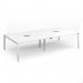 The Dams Boardroom and Conference Tables Adapt rectangular table is 3200mm x 1600mm and features a sleek white frame and top. It also includes 2 convenient cutouts on the surface measuring 272mm x 132mm, making it perfect for any modern and professional boardroom or conference space.