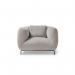 Ebony single sofa chair in warm grey EBY50001-WG