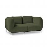 Ebony two seater sofa chair in olive green EBY50002-OG