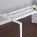 Double drop down cable tray & bracket for Adapt and Fuze desks 1200mm - silver ED12DCT-S