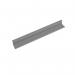 This photograph features a single desk cable tray designed for Adapt and Fuze desks, measuring 1200mm in length. The tray is a sleek silver color and is perfect for keeping your desk organized. It sits neatly on your desk and helps to manage cables and wires.