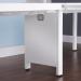 Adapt mass vertical cable riser for intermediate bench leg - white EDCR-WH