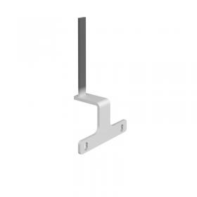 Screen bracket for the ends of back to back Adapt and Fuze desks - white EDELSB-WH