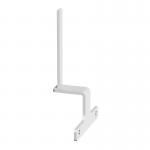 Screen bracket for the ends of back to back Adapt and Fuze desks - white